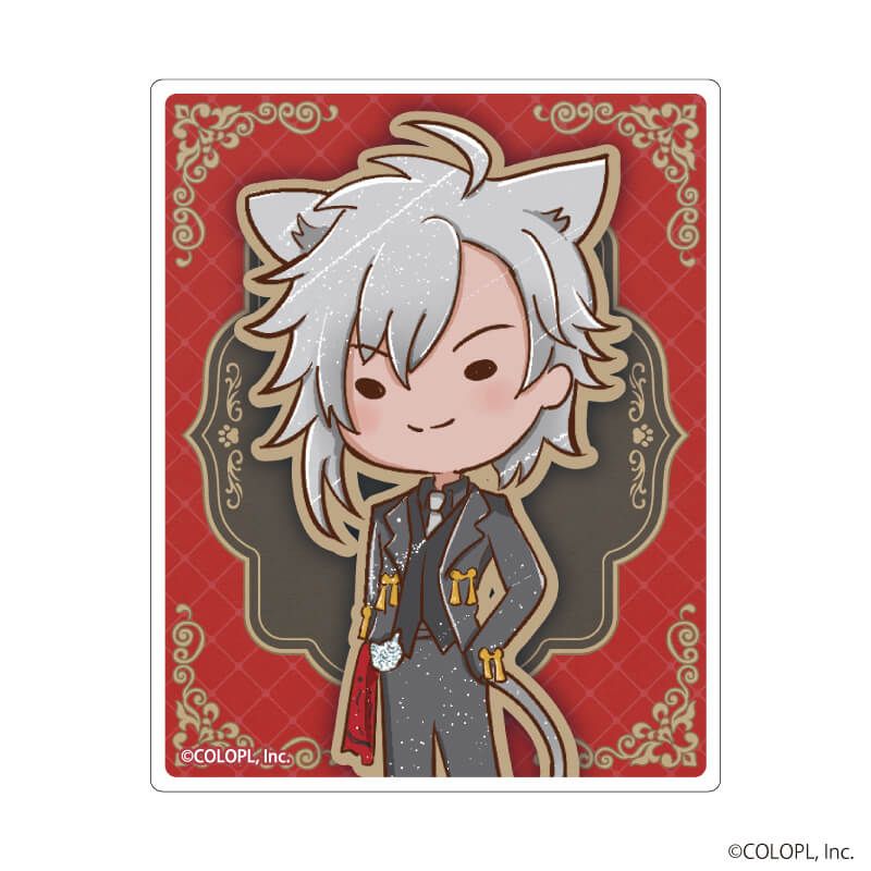 ミニクリアステッカー「クイズRPG 魔法使いと黒猫のウィズ」01/猫の日ver. ブラインド(9種)(グラフアートイラスト)