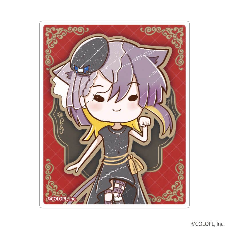 ミニクリアステッカー「クイズRPG 魔法使いと黒猫のウィズ」01/猫の日ver. ブラインド(9種)(グラフアートイラスト)