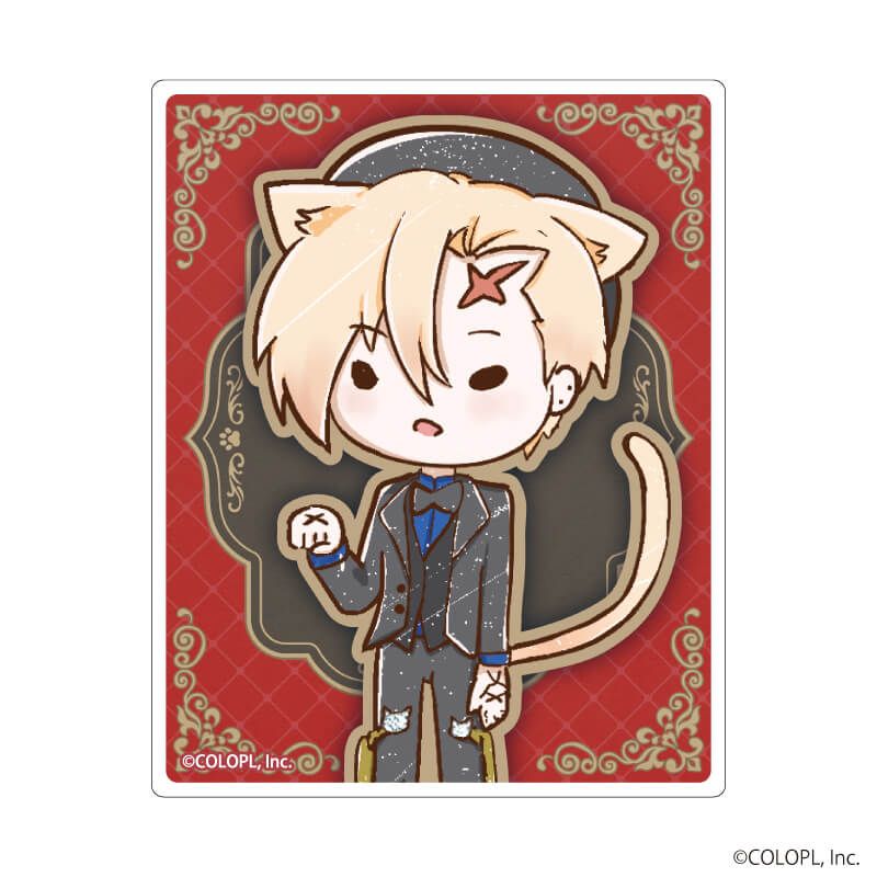 ミニクリアステッカー「クイズRPG 魔法使いと黒猫のウィズ」01/猫の日ver. ブラインド(9種)(グラフアートイラスト)