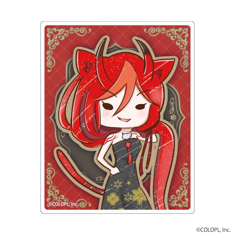 ミニクリアステッカー「クイズRPG 魔法使いと黒猫のウィズ」01/猫の日ver. ブラインド(9種)(グラフアートイラスト)