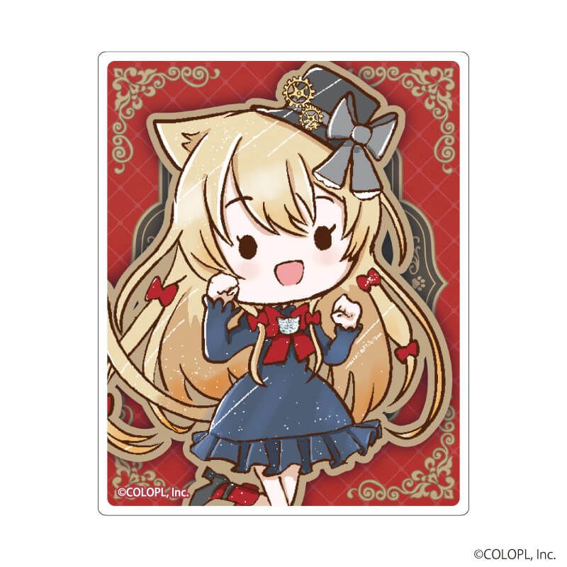 ミニクリアステッカー「クイズRPG 魔法使いと黒猫のウィズ」01/猫の日ver. ブラインド(9種)(グラフアートイラスト)