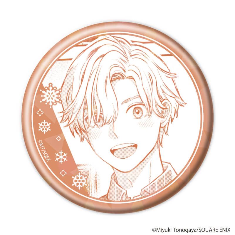 ホログラム缶バッジ（57mm）「氷属性男子とクールな同僚女子」01/コンプリートセット(全6種)