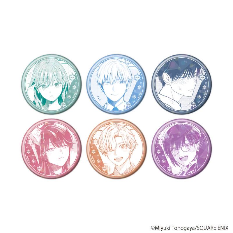 ホログラム缶バッジ（57mm）「氷属性男子とクールな同僚女子」01/ブラインド(6種)