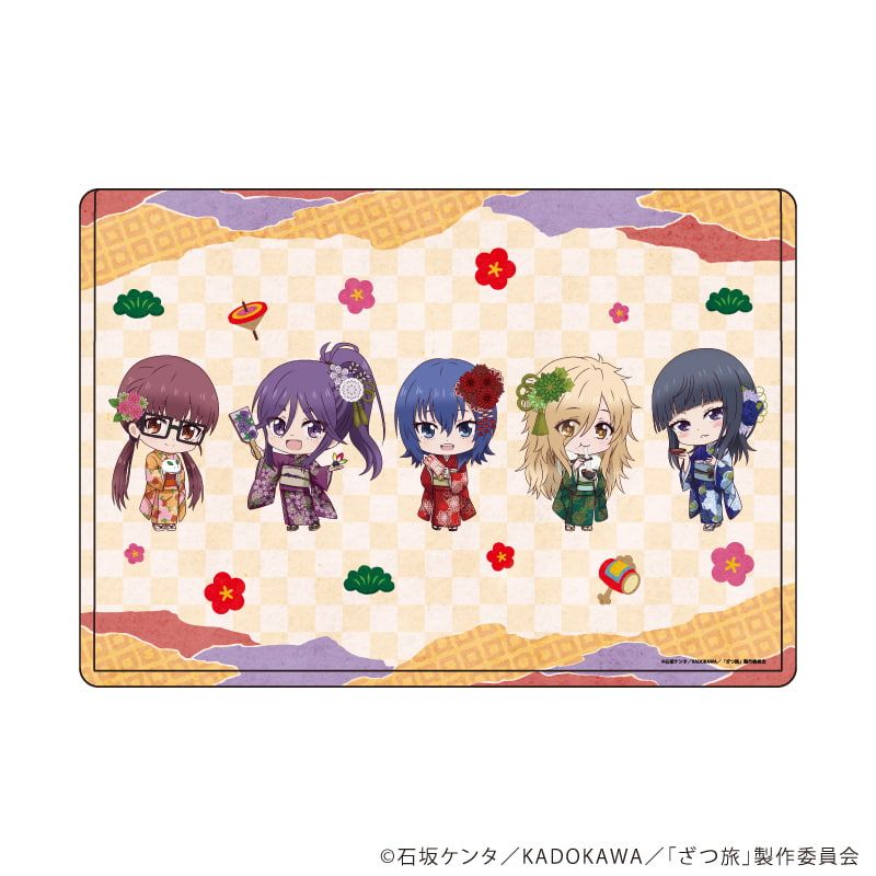 キャラクリアケース「TVアニメ『ざつ旅-That's Journey-』」02/集合デザイン お正月ver.(ミニキャライラスト)