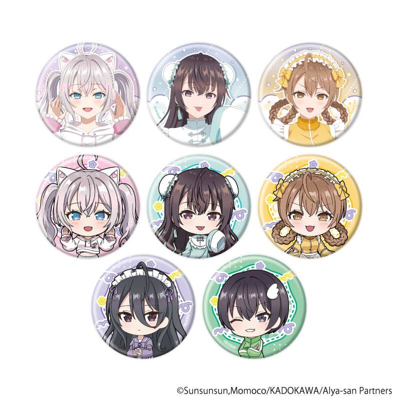 缶バッジ「時々ボソッとロシア語でデレる隣のアーリャさん」06/ゆめかわver. コンプリートセット(全8種)(描き下ろし&描き起こしイラスト)