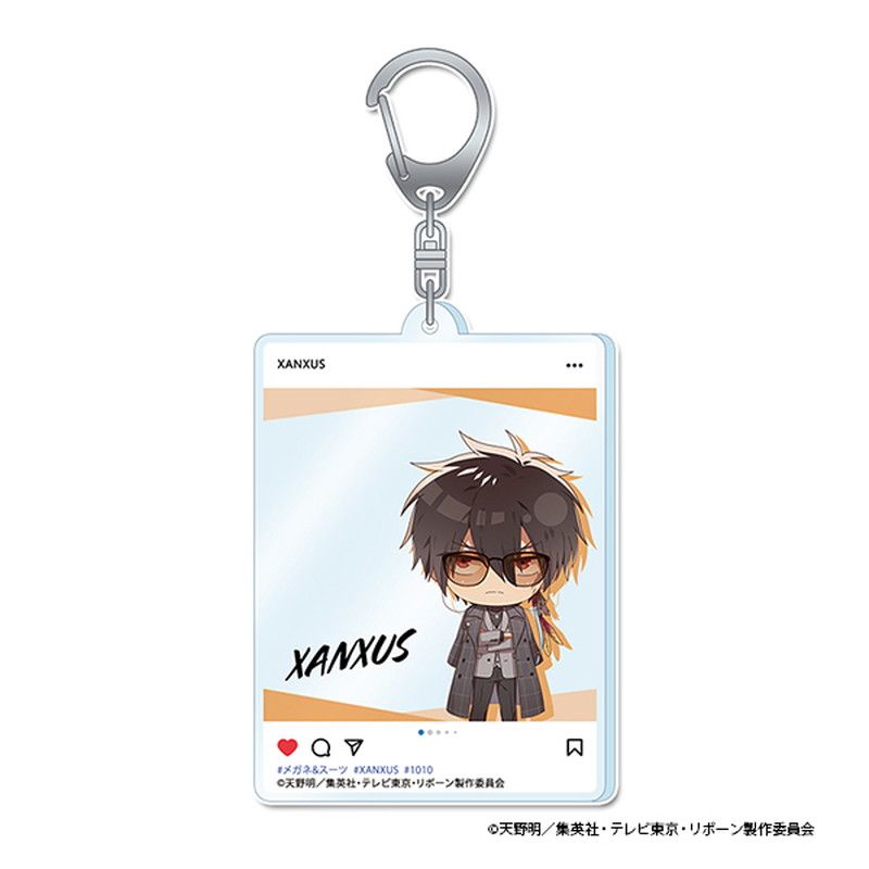 家庭教師ヒットマンREBORN! ぷちちょこ アクリルキーホルダー【XANXUS】メガネ&スーツver.