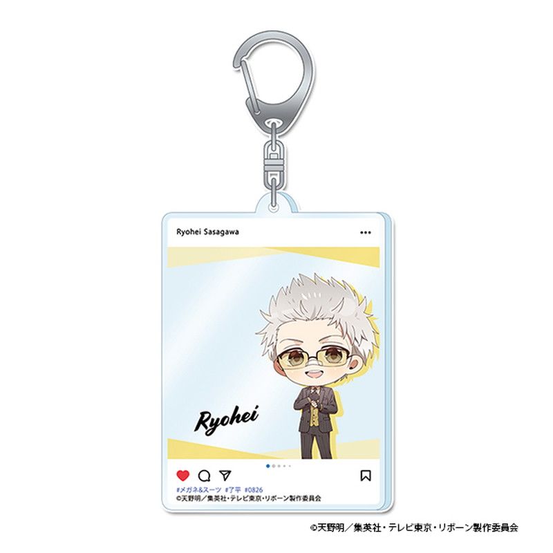 家庭教師ヒットマンREBORN! ぷちちょこ アクリルキーホルダー【笹川了平】メガネ&スーツver.