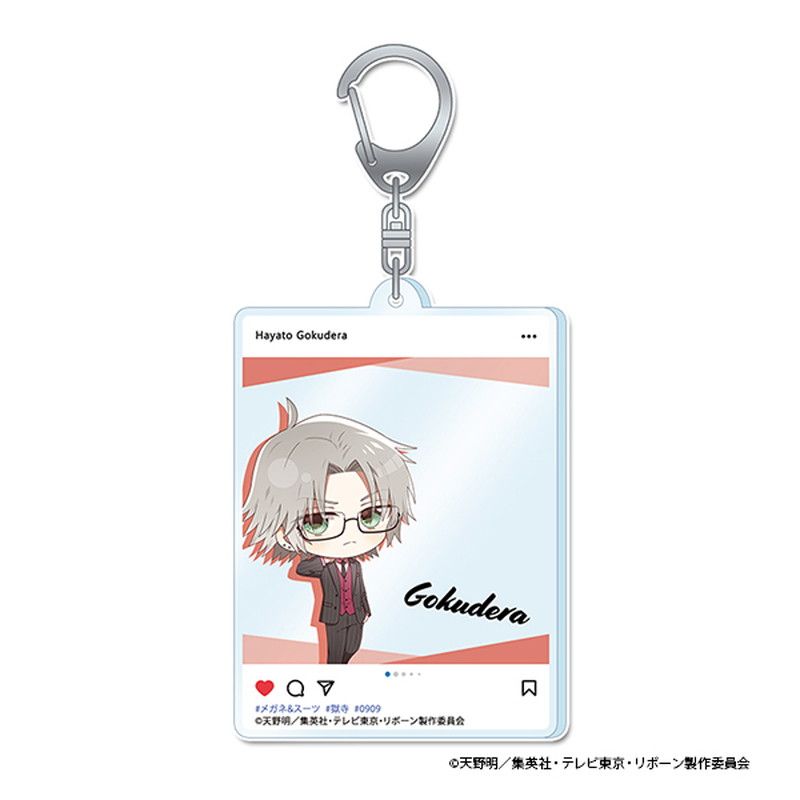 家庭教師ヒットマンREBORN! ぷちちょこ アクリルキーホルダー【獄寺隼人】メガネ&スーツver.