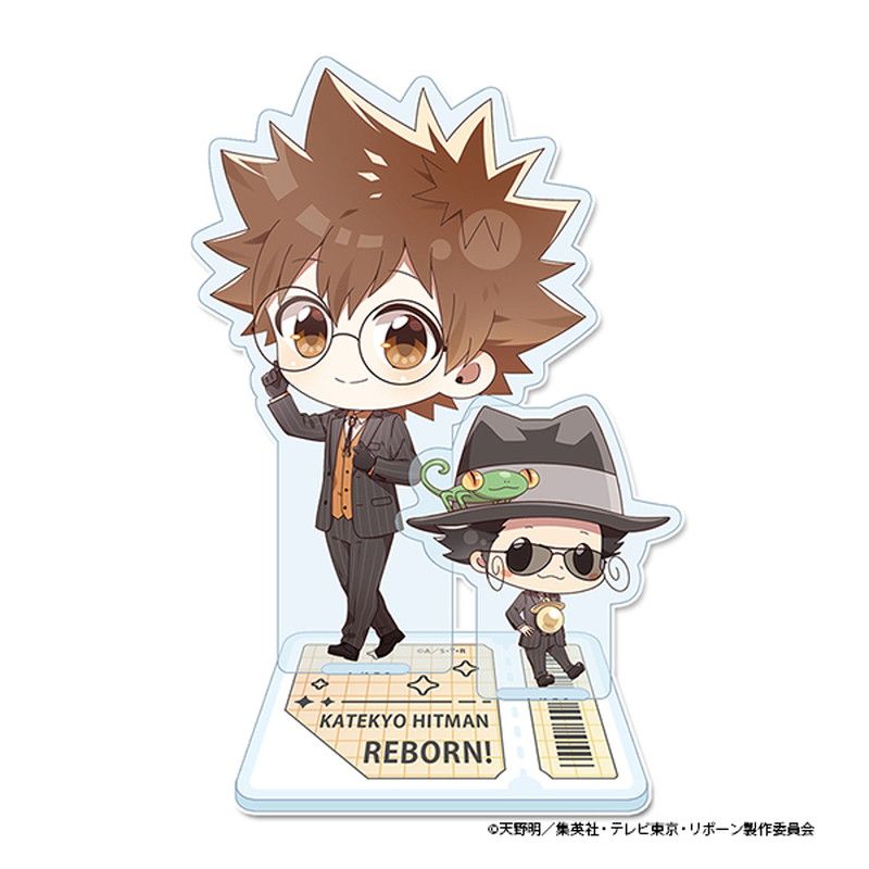 家庭教師ヒットマンREBORN! ぷちちょこ アクリルスタンド【沢田綱吉&リボーン】メガネ&スーツver.