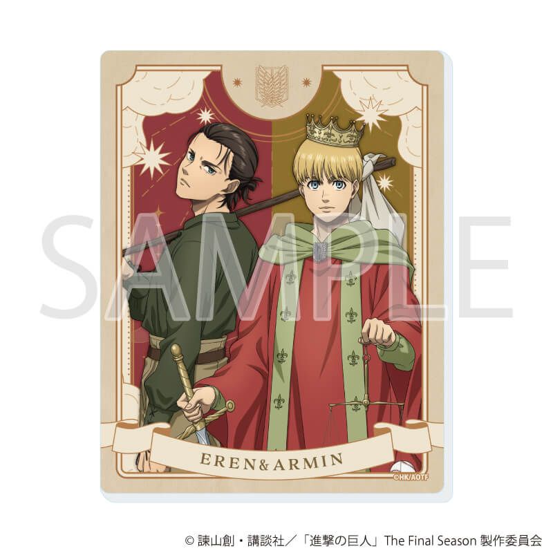 アクリルカード「TVアニメ『進撃の巨人』The Final Season」01/タロットver. コンプリートセット(全6種)(描き下ろしイラスト)