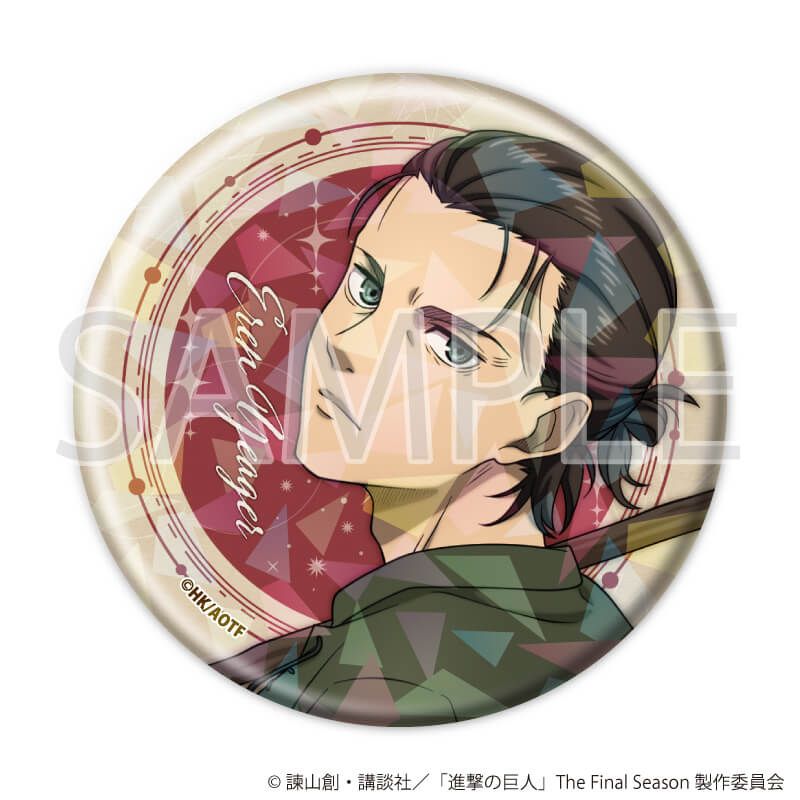 ホログラム缶バッジ(57mm)「TVアニメ『進撃の巨人』The Final Season」02/タロットver. コンプリートセット(全6種)(描き下ろしイラスト)