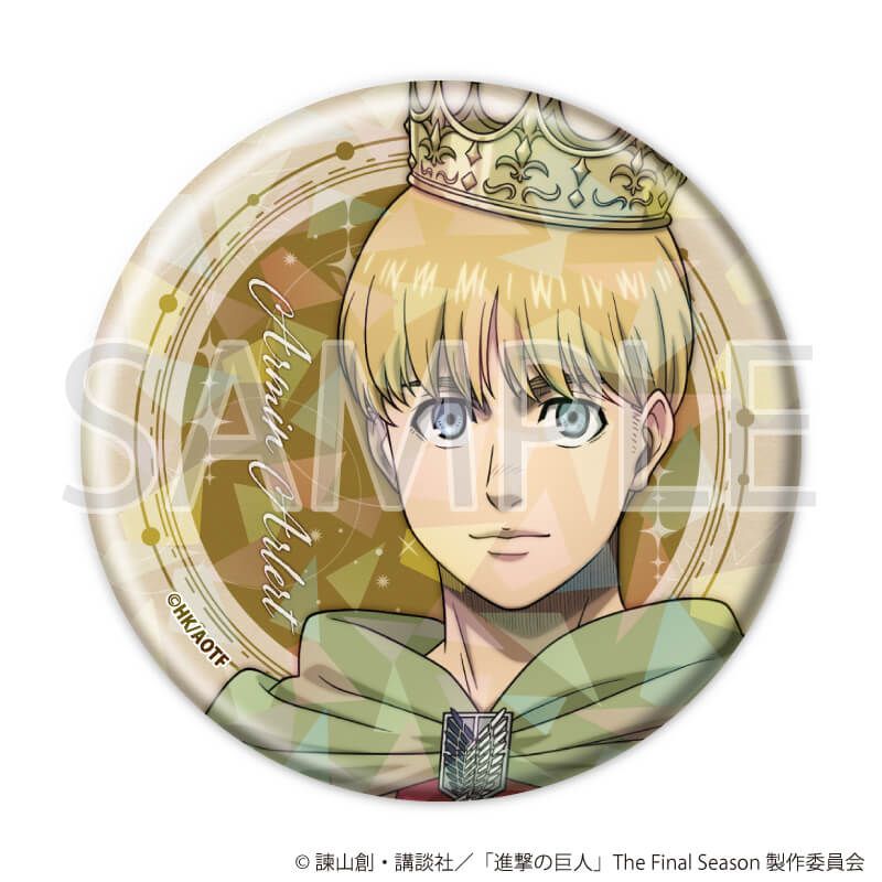 ホログラム缶バッジ(57mm)「TVアニメ『進撃の巨人』The Final Season」02/タロットver. コンプリートセット(全6種)(描き下ろしイラスト)