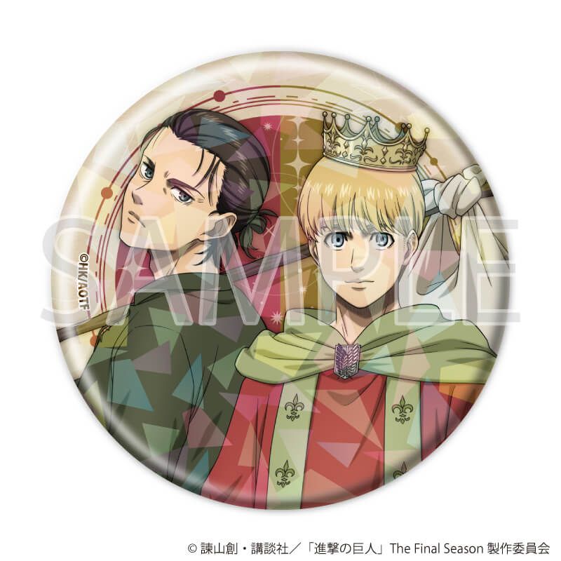 ホログラム缶バッジ(57mm)「TVアニメ『進撃の巨人』The Final Season」02/タロットver. ブラインド(6種)(描き下ろしイラスト)