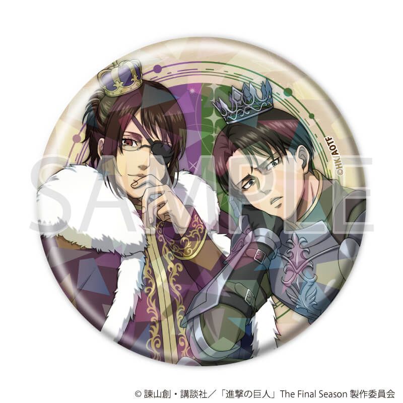 ホログラム缶バッジ(57mm)「TVアニメ『進撃の巨人』The Final Season」02/タロットver. ブラインド(6種)(描き下ろしイラスト)