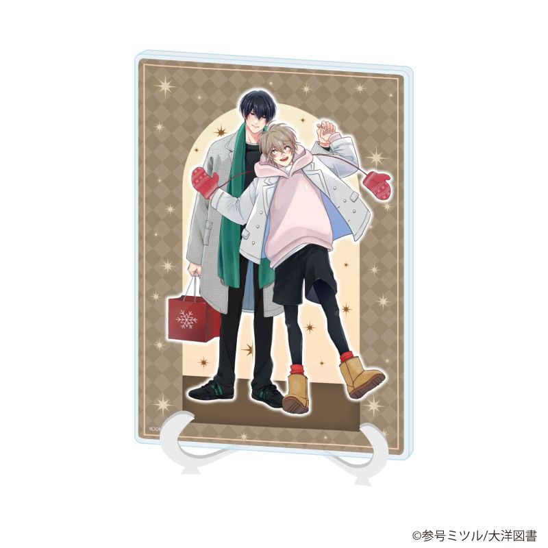 アクリルアートボード(A5サイズ)「iHZ［アイハーツ］創刊100号記念フェア」02/「友達はキスしない！」参号ミツル先生(描き下ろしイラスト)