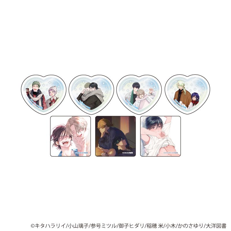 フレークシール(7種セット)「iHZ［アイハーツ］創刊100号記念フェア」01/iHZ［アイハーツ］作品(描き下ろし&公式イラスト)