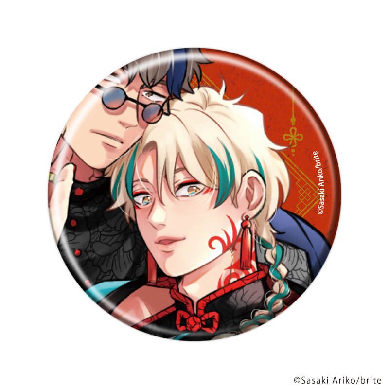 缶バッジ「佐々木ありこ先生」01/ブラインド(6種)(公式&描き下ろしイラスト)