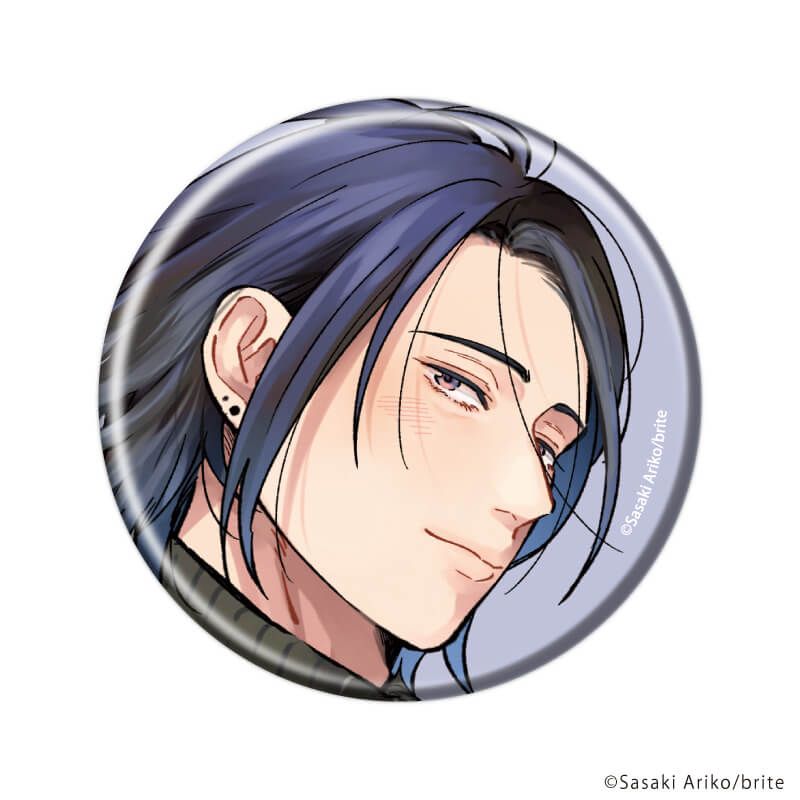 缶バッジ「佐々木ありこ先生」01/ブラインド(6種)(公式&描き下ろしイラスト)