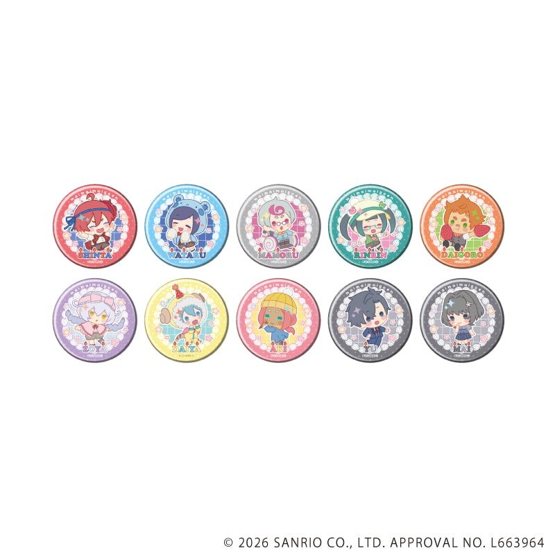 缶バッジ「まいまいまいごえん」13/ブラインド(10種)(ミニキャライラスト)