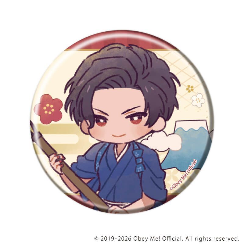 缶バッジ「Obey Me! Nightbringer」31/お正月ver.コンプリートセット(全7種)(レトロアートイラスト)