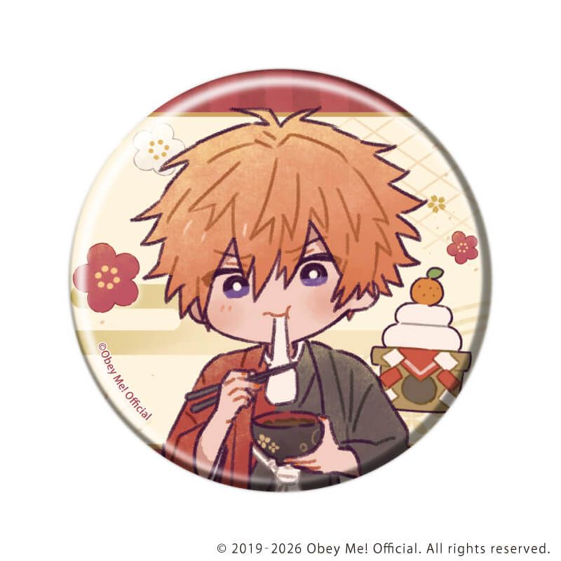 缶バッジ「Obey Me! Nightbringer」31/お正月ver.コンプリートセット(全7種)(レトロアートイラスト)