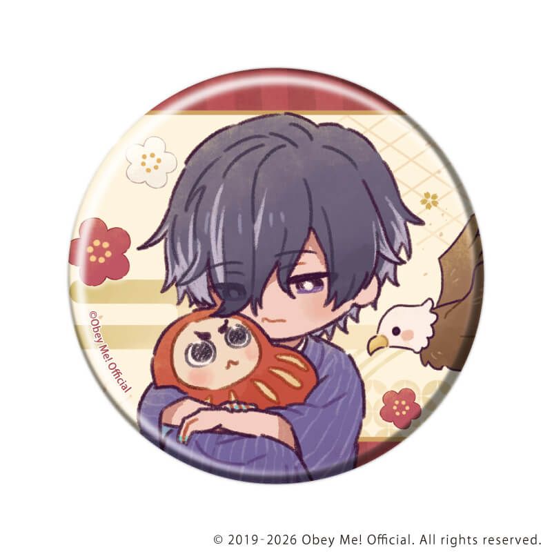 缶バッジ「Obey Me! Nightbringer」31/お正月ver.コンプリートセット(全7種)(レトロアートイラスト)