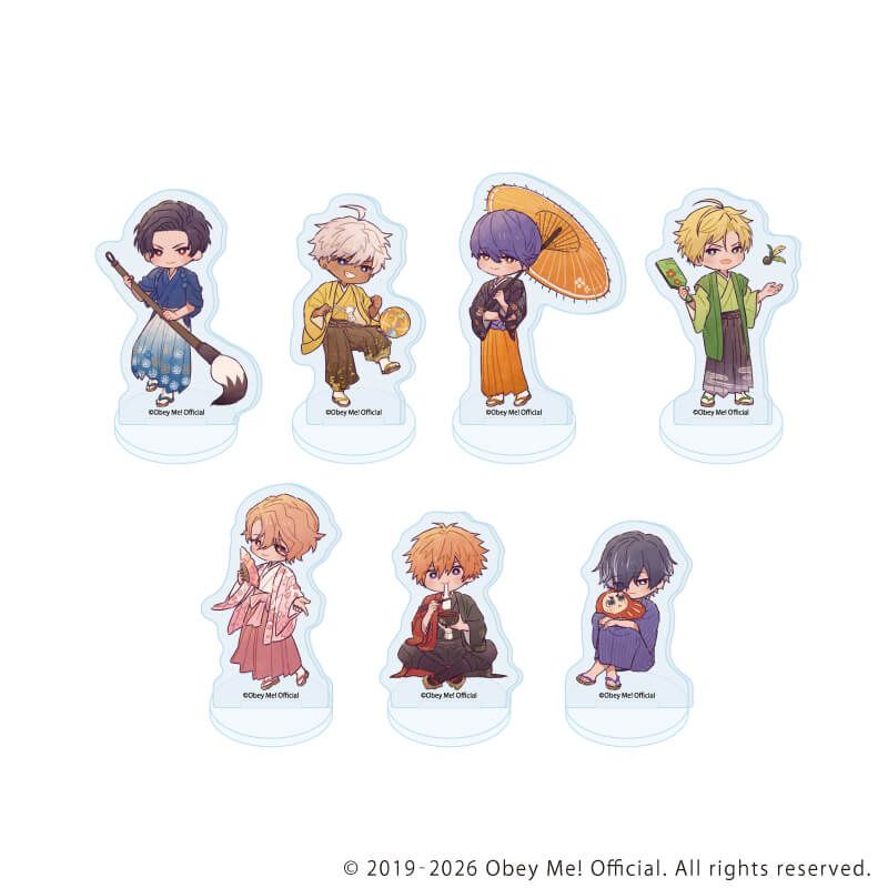 アクリルぷちスタンド「Obey Me! Nightbringer」21/お正月ver.ブラインド(7種)(レトロアートイラスト)