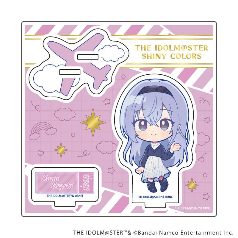アクリルスタンドプレート「アイドルマスター シャイニーカラーズ」20/鈴木羽那 おでかけver.(ミニキャライラスト)