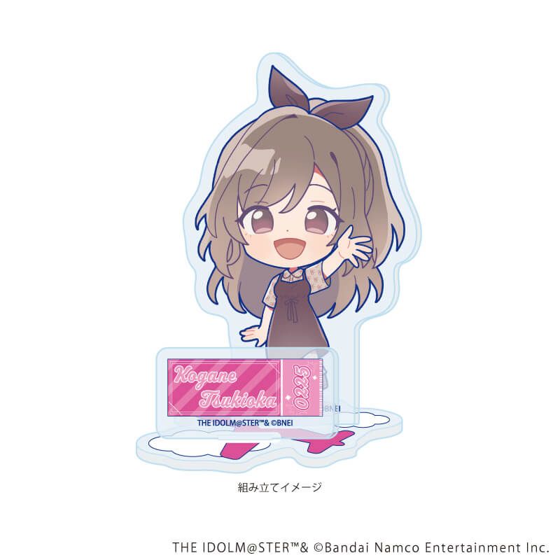 アクリルスタンドプレート「アイドルマスター シャイニーカラーズ」12/月岡恋鐘 おでかけver.(ミニキャライラスト)