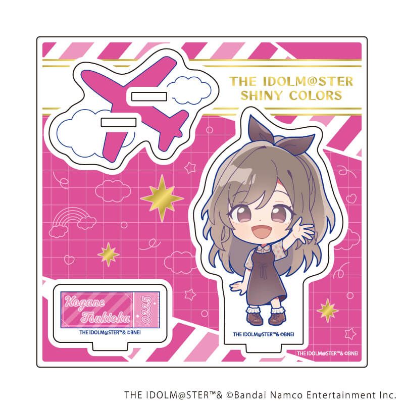 アクリルスタンドプレート「アイドルマスター シャイニーカラーズ」12/月岡恋鐘 おでかけver.(ミニキャライラスト)