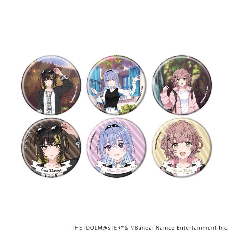 缶バッジ「アイドルマスター シャイニーカラーズ」06/おでかけver. コンプリートセット(全6種)(描き下ろしイラスト)