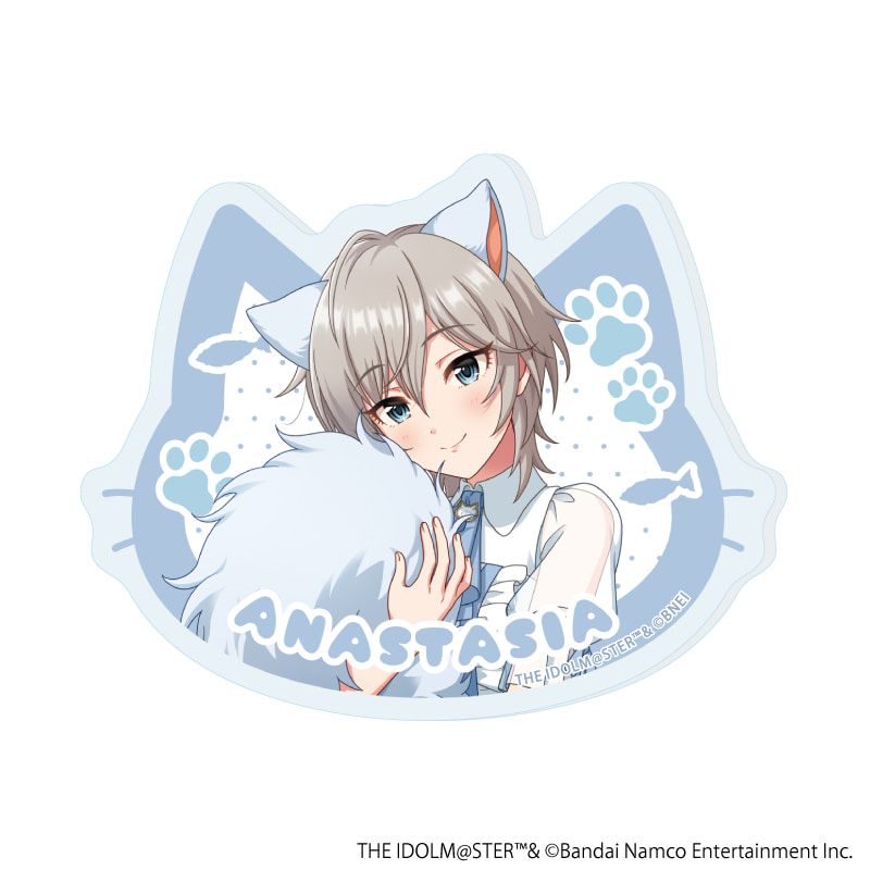 アクリルプレートバッジ「アイドルマスター シンデレラガールズ」01/猫ver. トレーディング(12種)(描き下ろし&描き起こしイラスト)