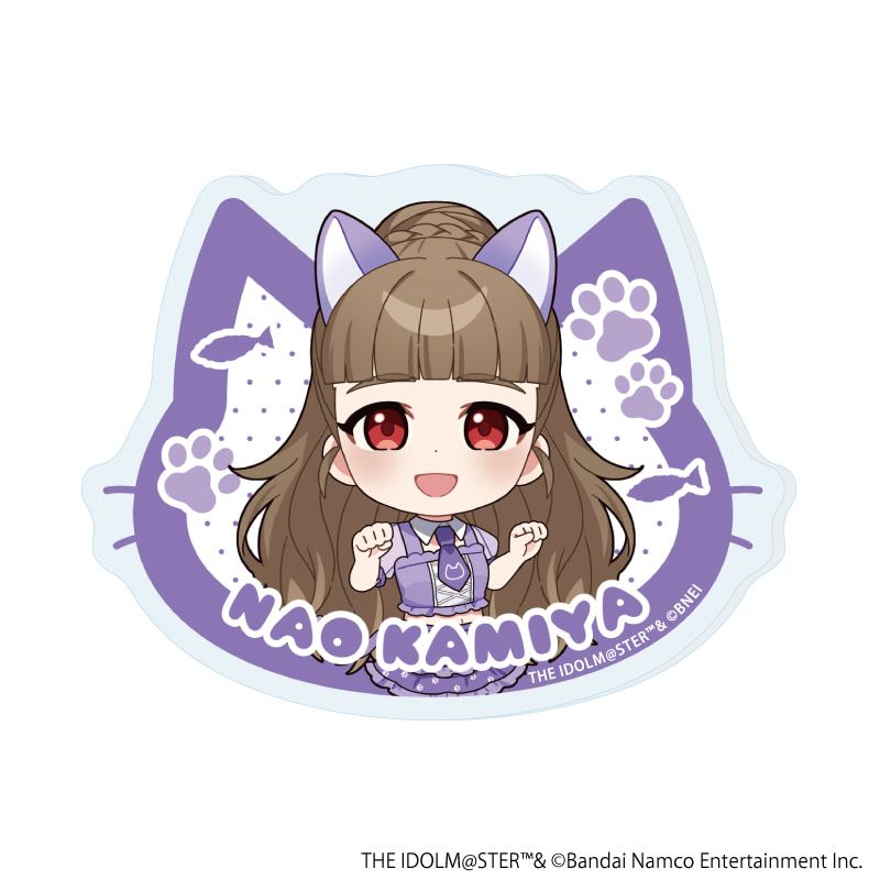 アクリルプレートバッジ「アイドルマスター シンデレラガールズ」01/猫ver. トレーディング(12種)(描き下ろし&描き起こしイラスト)