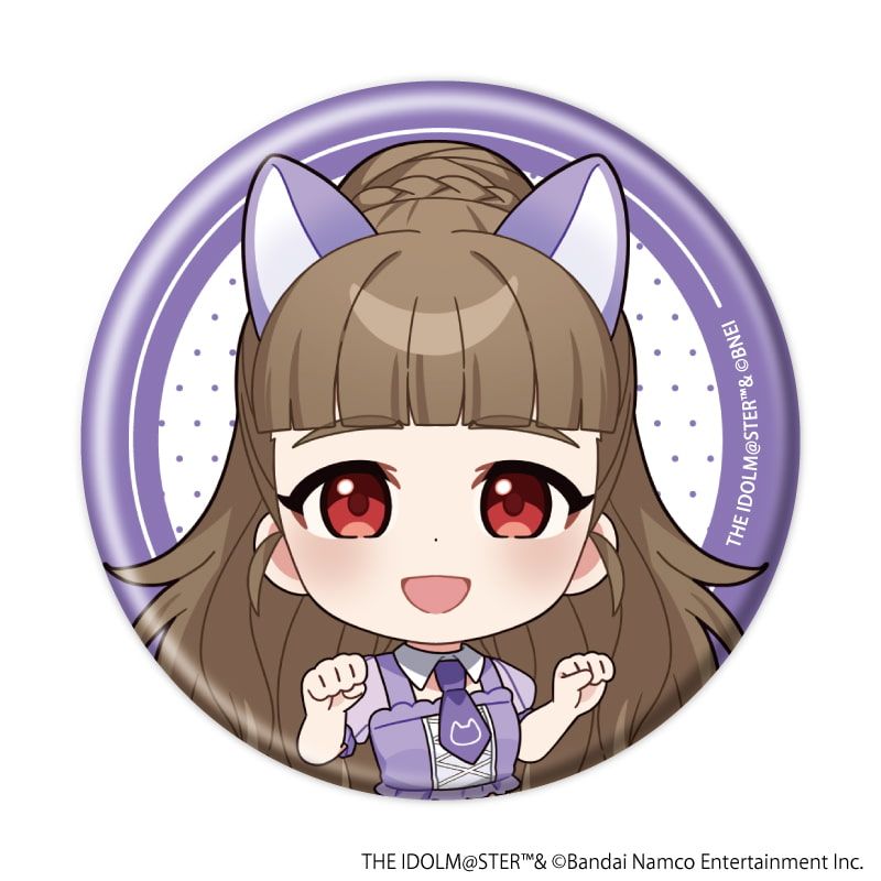 缶バッジ「アイドルマスター シンデレラガールズ」18/猫ver. トレーディング(9種)(ミニキャライラスト)