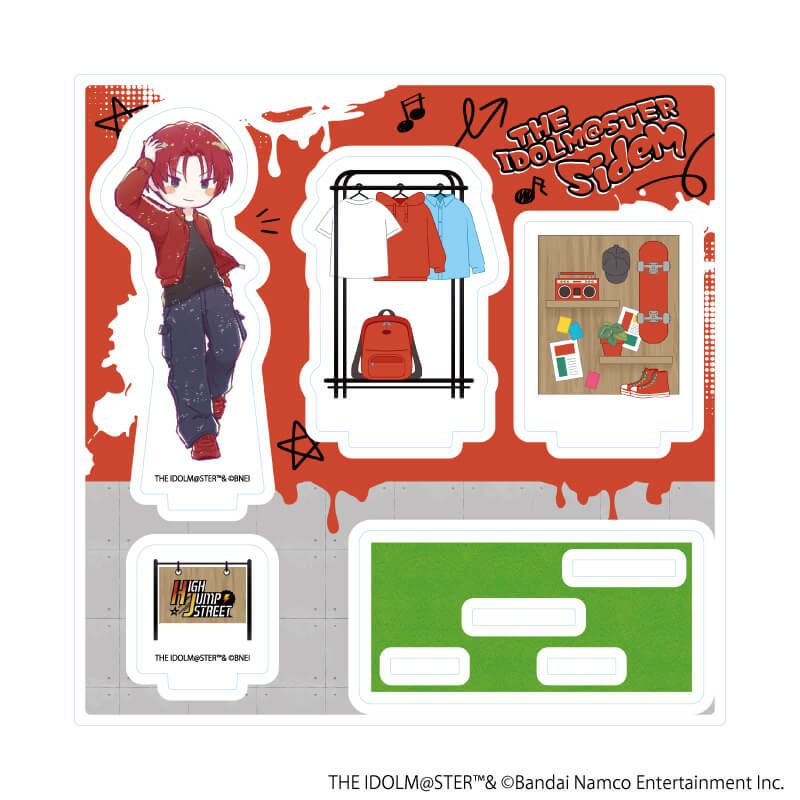 アクリルスタンドプレート「アイドルマスター SideM」10/眉見 鋭心(グラフアートイラスト)