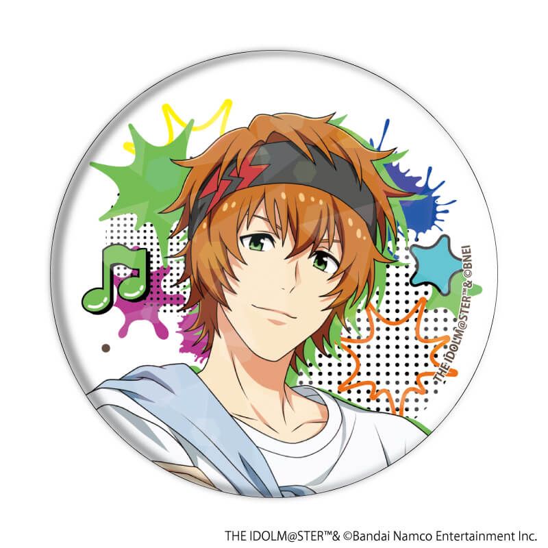 ホログラム缶バッジ(57mm)「アイドルマスター SideM」03/トレーディング(5種)(描き下ろしイラスト)