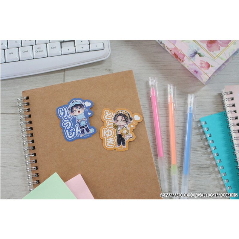 しゅきしゅきMAXハート 山野でこ先生 描き下ろし ステッカーセット パジャマver.