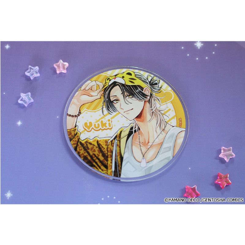 しゅきしゅきMAXハート 山野でこ先生 描き下ろし アクリルコースター【菖蒲 虎幸】パジャマver.