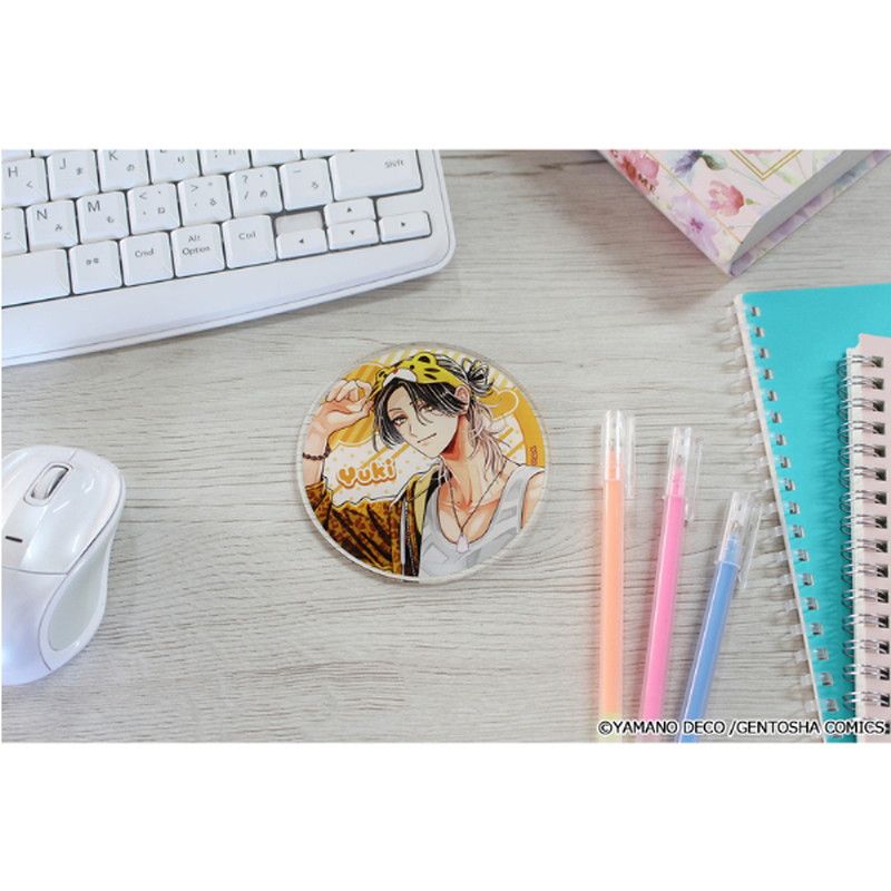 しゅきしゅきMAXハート 山野でこ先生 描き下ろし アクリルコースター【菖蒲 虎幸】パジャマver.