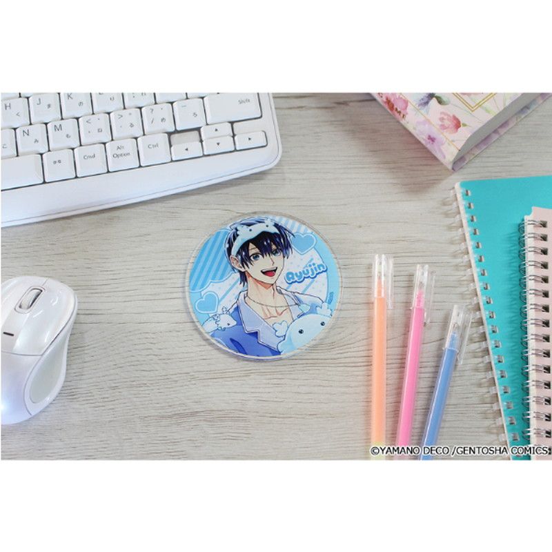 しゅきしゅきMAXハート 山野でこ先生 描き下ろし アクリルコースター【水走 龍仁】パジャマver.