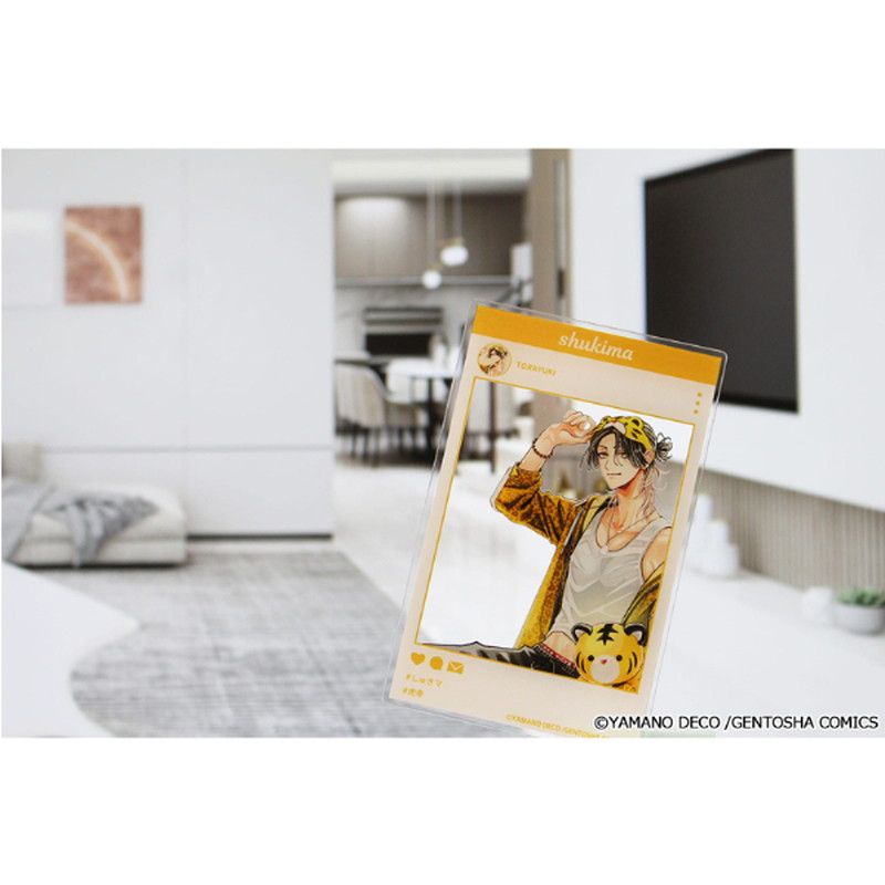 しゅきしゅきMAXハート 山野でこ先生 描き下ろし SNS風アクリルカード【菖蒲 虎幸】パジャマver.