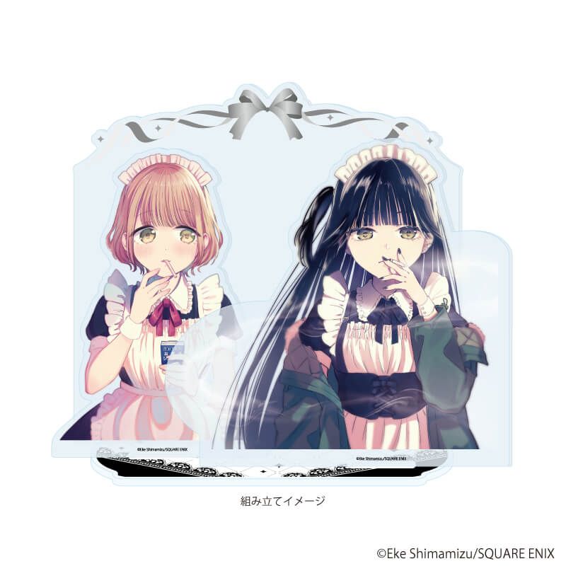 アクリルジオラマ「憧れのメイドさんはタバコが似合う」01/