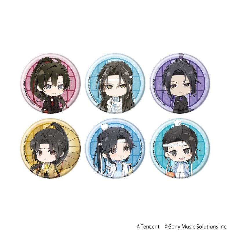 缶バッジ「漫画『魔道祖師』」01/コンプリートセット(全6種)(ミニキャライラスト)