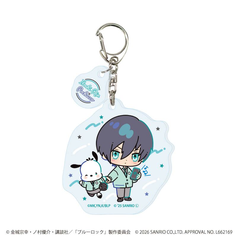 パーツ付きアクリルキーホルダー「TVアニメ『ブルーロック』×サンリオキャラクターズ」09/コンプリートセット(全10種)(コラボイラスト)