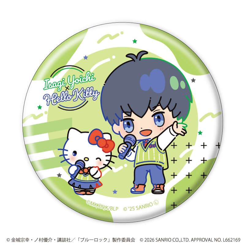 缶バッジ「TVアニメ『ブルーロック』×サンリオキャラクターズ」03/コンプリートセット(全10種)(コラボイラスト)