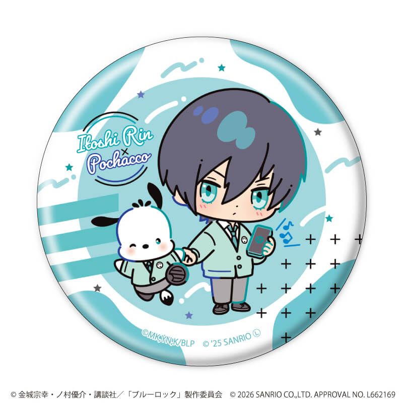 缶バッジ「TVアニメ『ブルーロック』×サンリオキャラクターズ」03/コンプリートセット(全10種)(コラボイラスト)