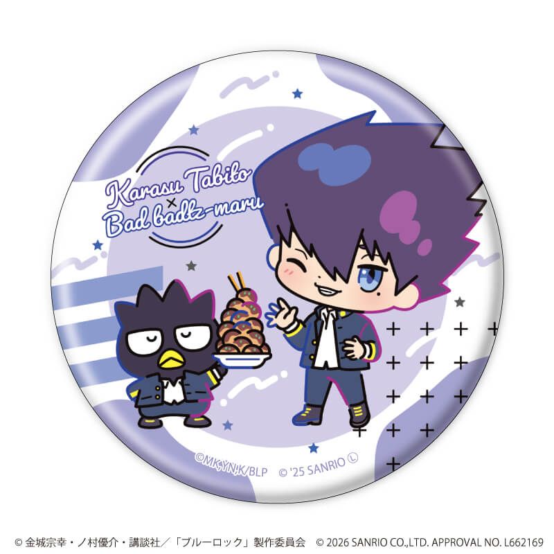 缶バッジ「TVアニメ『ブルーロック』×サンリオキャラクターズ」03/コンプリートセット(全10種)(コラボイラスト)