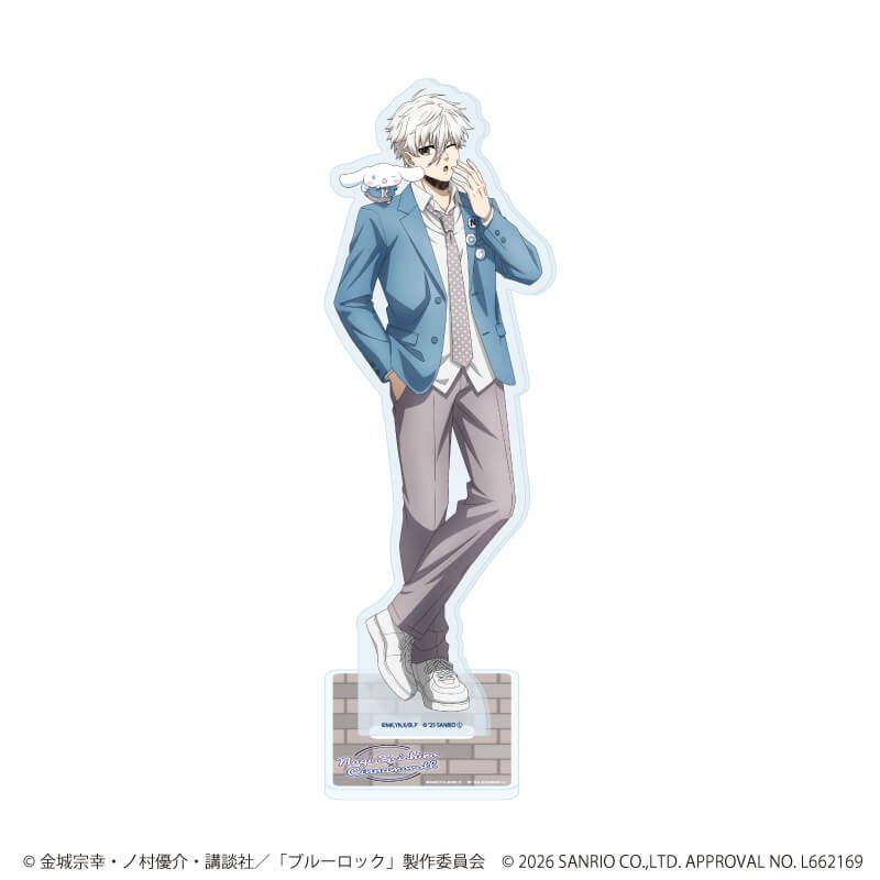 アクリルスタンド「TVアニメ『ブルーロック』×サンリオキャラクターズ」31/凪 誠士郎×シナモロール(コラボイラスト)