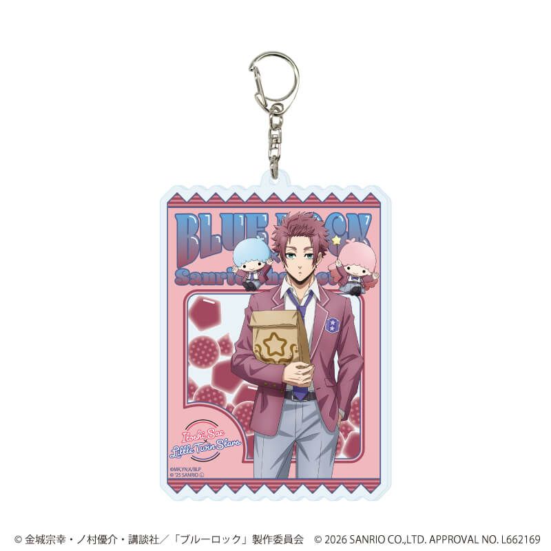デカアクリルキーホルダー「TVアニメ『ブルーロック』×サンリオキャラクターズ」30/糸師 冴×リトルツインスターズ(コラボイラスト)