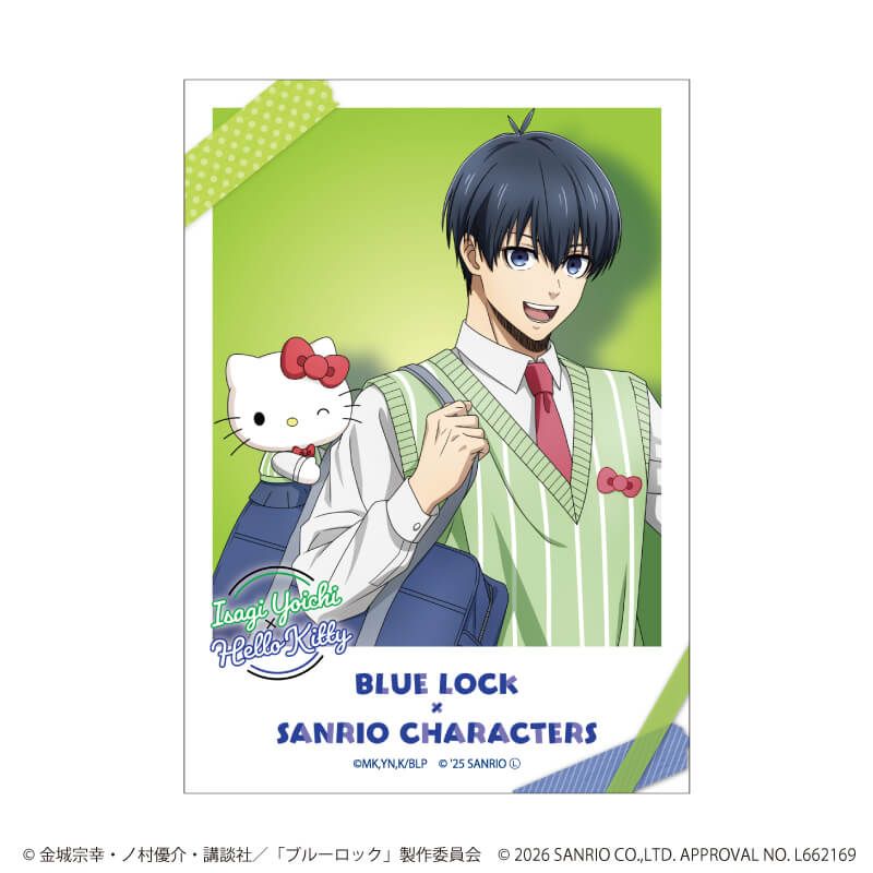 ミニブロマイド「TVアニメ『ブルーロック』×サンリオキャラクターズ」02/コンプリートセット(全10種)(コラボイラスト)